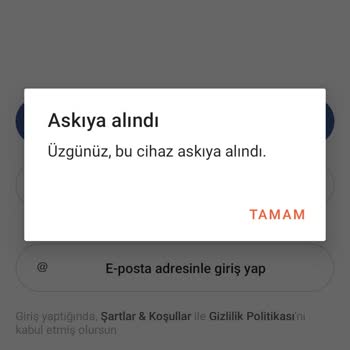 Hornet Hesabım Askıya Alındı