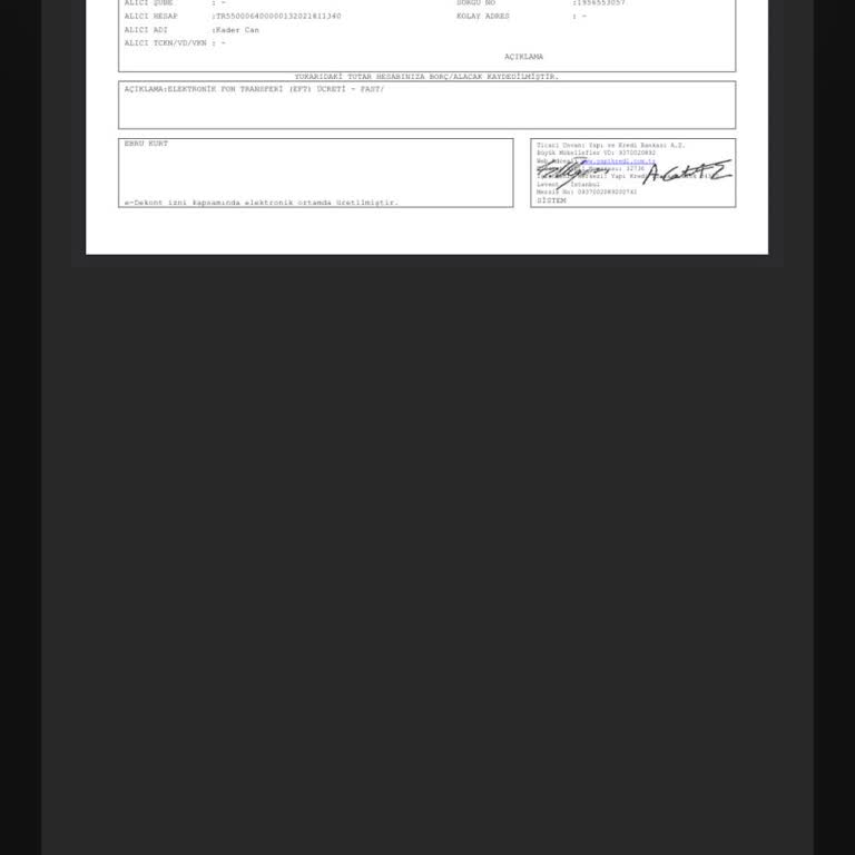 Yapı Kredi Yanlış İbana Para Gönderdim