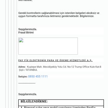 Payfix Hesabıma Bloke Yaptı Daha Açılmıyor.