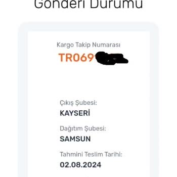 Ceva Sinop Kargo Teslim Günleri?