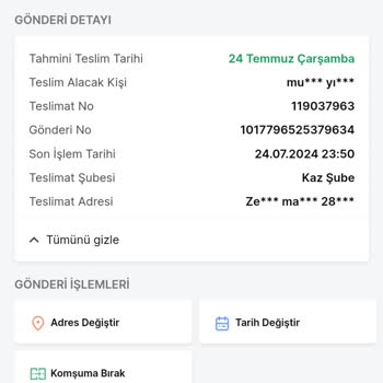 Trendyol Express Kargo Ulaştıramaması Ve Şubeden Teslim Etmemesi.