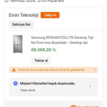 Hepsiburada İndirimden Aldığım Ürün Siparişi İptal Edildi