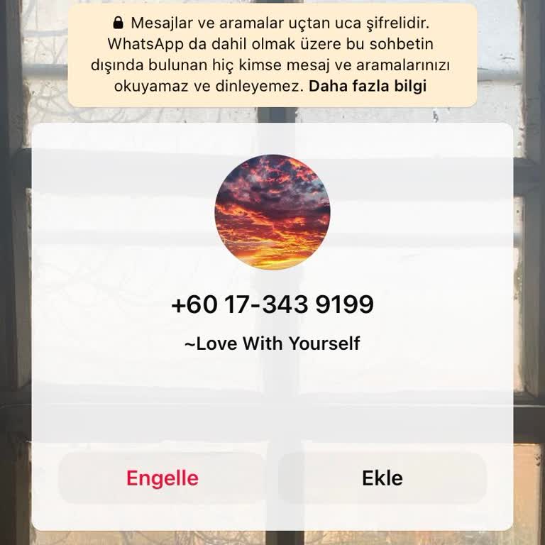 WhatsApp Yabancı Bir Numaradan Finansal Hesabın Eklendi Mesajı Geldi.