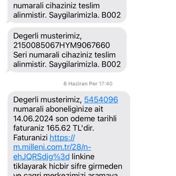Rezil Millenicom İptal Ettiğim Halde Fatura Çıkarıyor