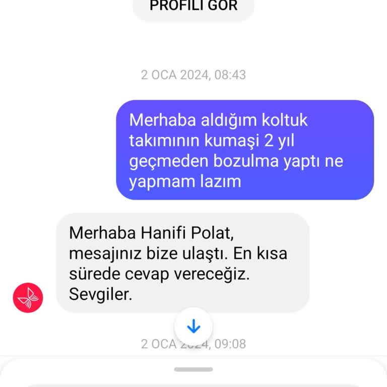 Kelebek Mobilya Kelebek Garanti Sorunu