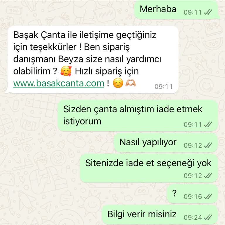 Başak Çanta Hatalı Ürün Ve İade Sorunu