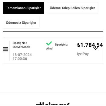 incikcincik Sipariş İşleme Alınmadı Kargoya Verilmiyor