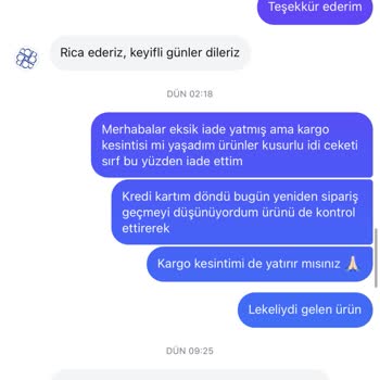 Blah Collection Kusurlu Ürün Ve Eksik İade