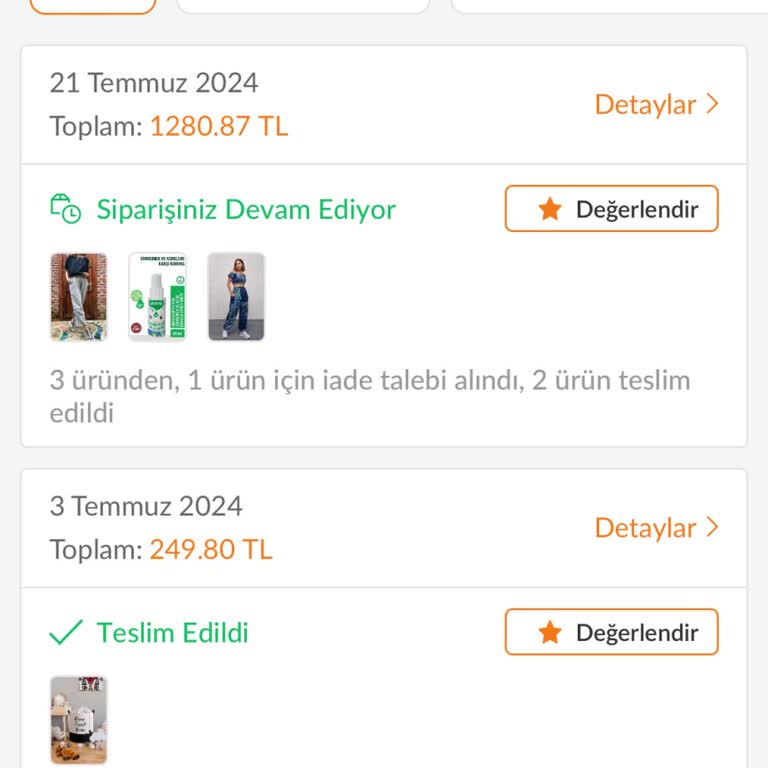 Trendyol Gizli Sipariş Görünür Olmuyor