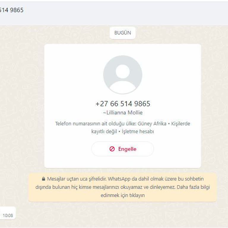 WhatsApp Üzerinden Gelen Uganda Numaralı Mesajla İlgili Güvenlik ...