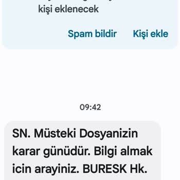Gelecek Hukuk (SMS) Sahte Hukuk Bürosundan Gelen Mesajla İlgili Şikayet...