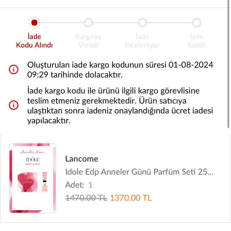 Trendyol Express Kargom İstemediğim Halde İade Edildi