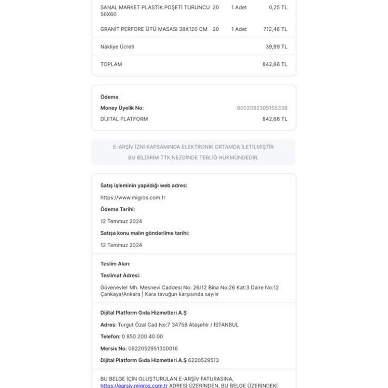 Migros Sanal Market'in Para İadesi'ni Yapmaması Rezil Liği