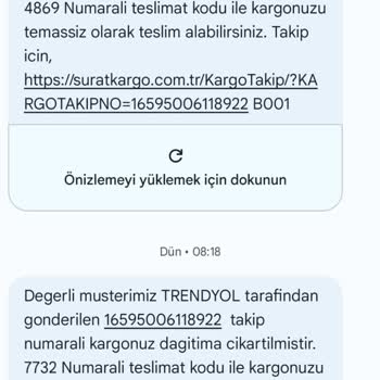 Sürat Kargo Adresime Teslimat Yapmıyor