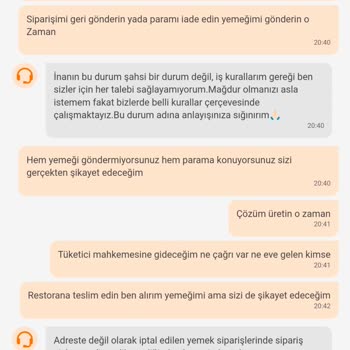 Trendyol Teslim Etmedikleri Yemeğin Parasını İade Etmediler