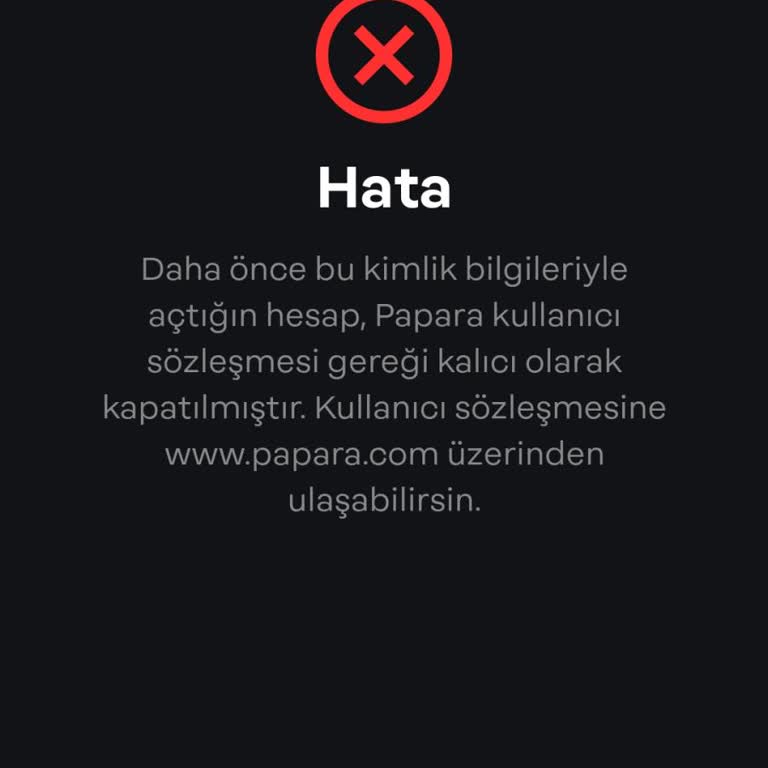 Papara Hesabıma Giremiyorum