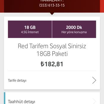 Vodafone Fahiş Fiyat Artışı