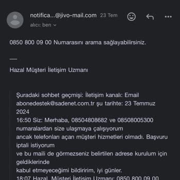 Sadenet Abonelik İptali Oyalaması