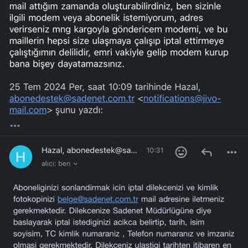 Sadenet Abonelik İptali Oyalaması