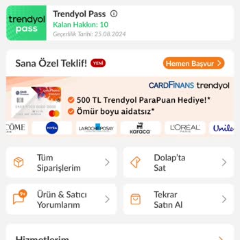 Trendyol Pass Sepetime Ekledi