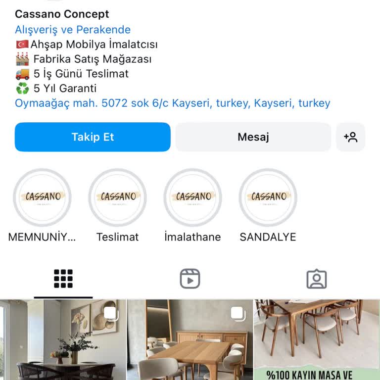 Cassano Concept Farklı Bir Firmanın Adını Kullanıyorlar