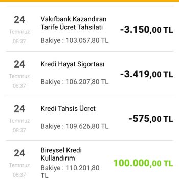 VakıfBank Kazandıran Tarife Ücreti Hakkında