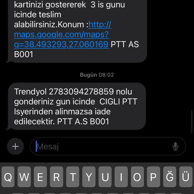 Çiğli PTT Kargoları Dağıtmıyor