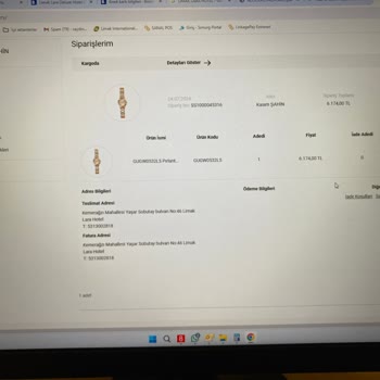 Saat Ve Saat Sipariş Sorunu