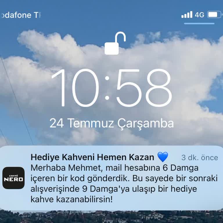 Caffé Nero Gönderilmeyen 6 Damga Hediye Kodu