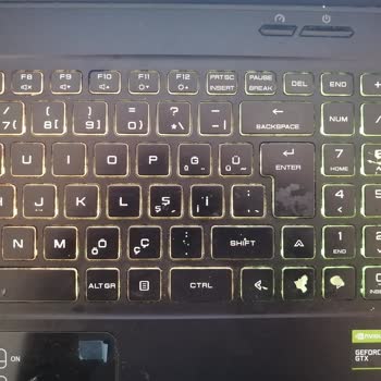 Monster Notebook Klavye Tuşlarının Silinmesi