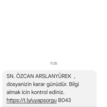 BURESK HUKUK (SMS) Buresk Eml Mesajı