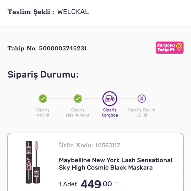 WeLokal 21 Gündür Teslim Edilmeyen Gratis Siparişi