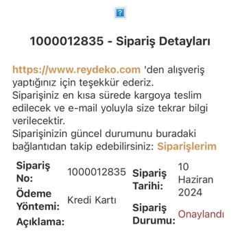 Reydeko Halı Reydeko Siparişlerim Gelmedi