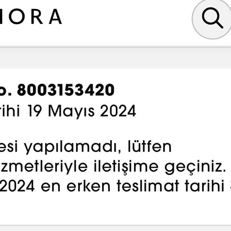 Sephora İade Yapılmadı 27 Mayıstan Beri