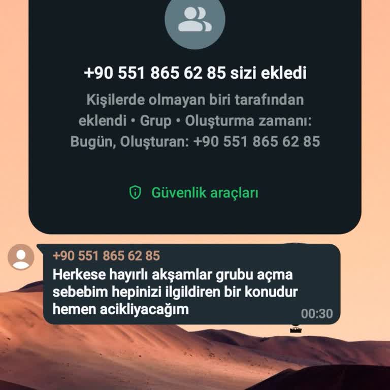 WhatsApp Benimle Hiçbir İlgisi Yoktur