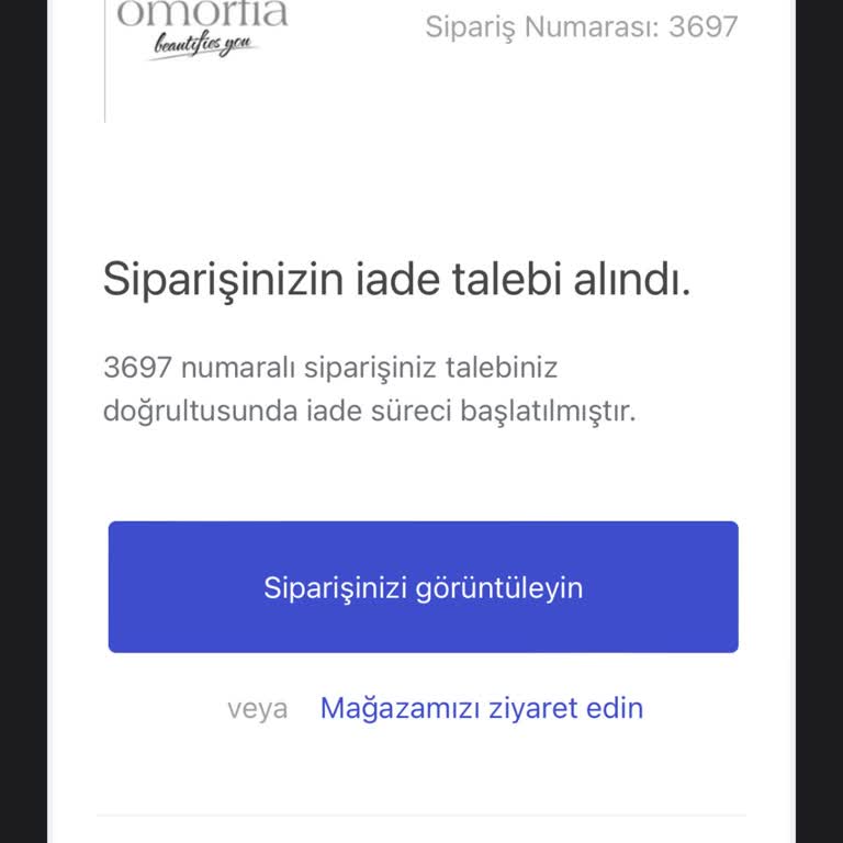 Omorfia Geri Dönüş Sağlamıyor