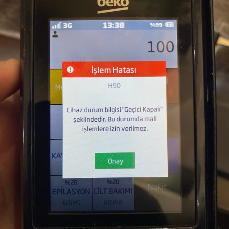 Beko Pos H90 Hatası İlgisizlik