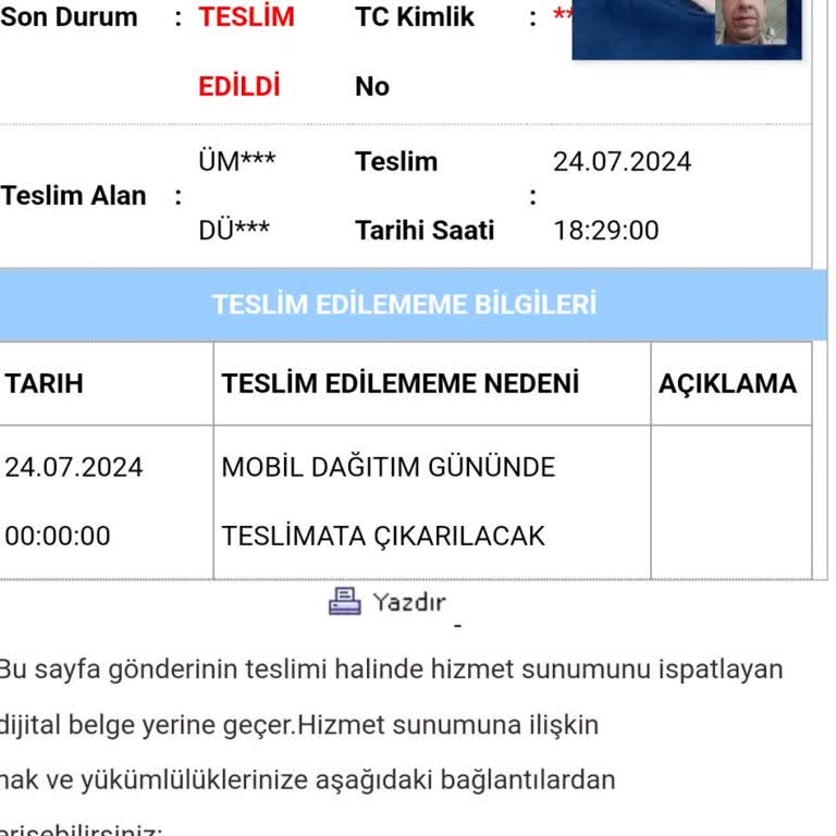 Aras Kargo Teslim Edilemeyen Kargo