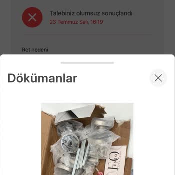 Hepsiburada'dan Aldığım Ürün Kalitesiz Çıktı Ve İade Sorunu Yaşıyorum