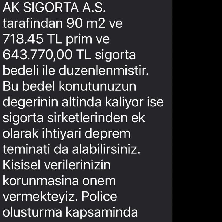 Akbank Aksigorta Benim Olmayan Ev İçin DASK İadesi Yapmıyor