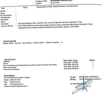 Baviva Tour Acil Yardım Çocuğum Hastanede Biz Hastanede Kalıyoruz