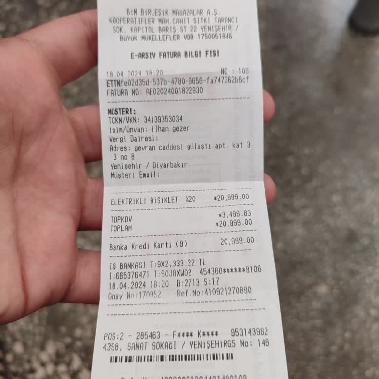 BİM RKS 3 2 Adet Garanti İşlemi