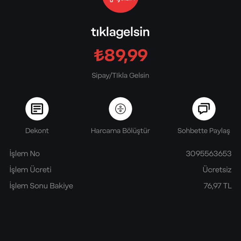 Tıkla Gelsin Ödeme Yaptım Ama Siparişim Oluşmadı