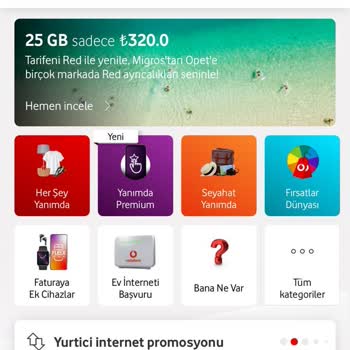 Vodafone İnternet Aşım Hatası
