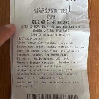 Boyner Alışverişinizin Yarısı Hediye Çeki Fiyaskosu!