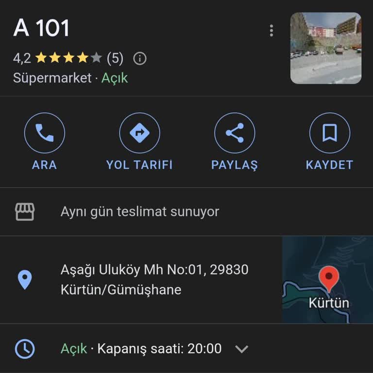 A101 Kürtün Şubesi'nde Müşteri Memnuniyetsizliği Ve Personel Sorunları