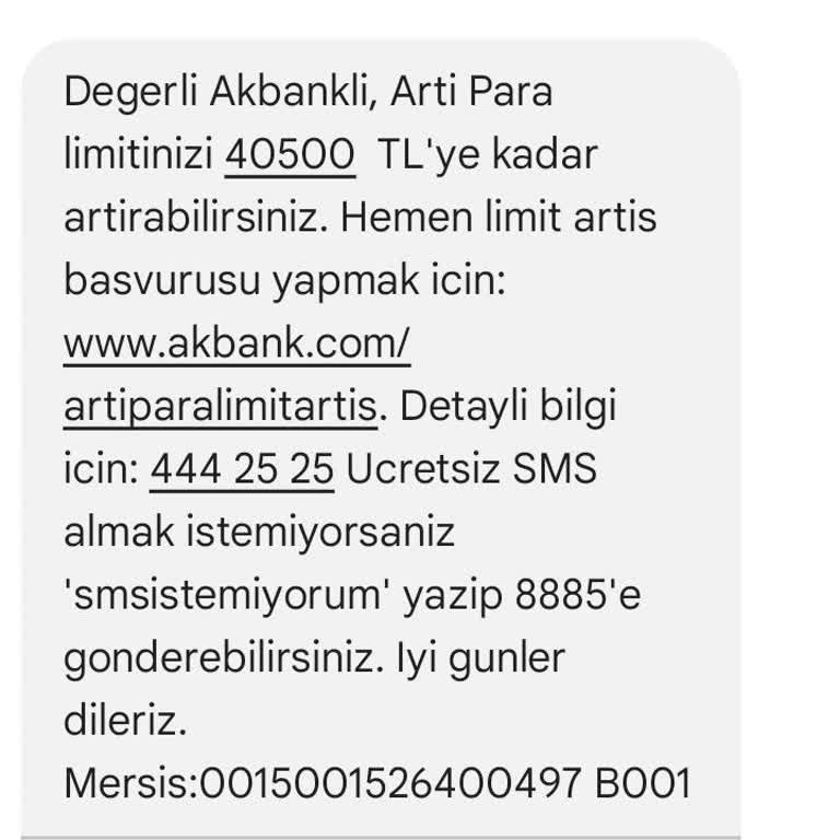 Akbank Ve SMS Mesajları