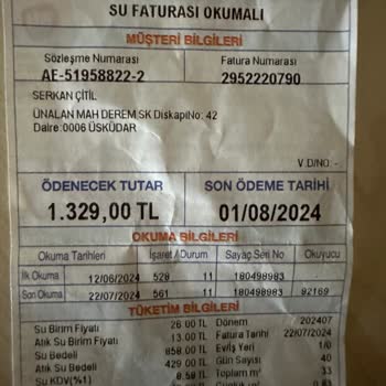 İSKİ Haksız Su Faturası