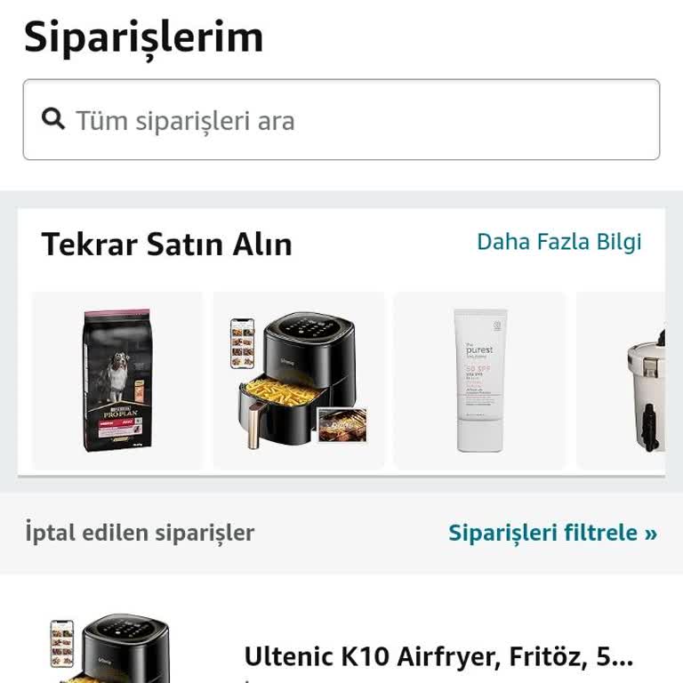 Amazon İptal Edilen Ürün