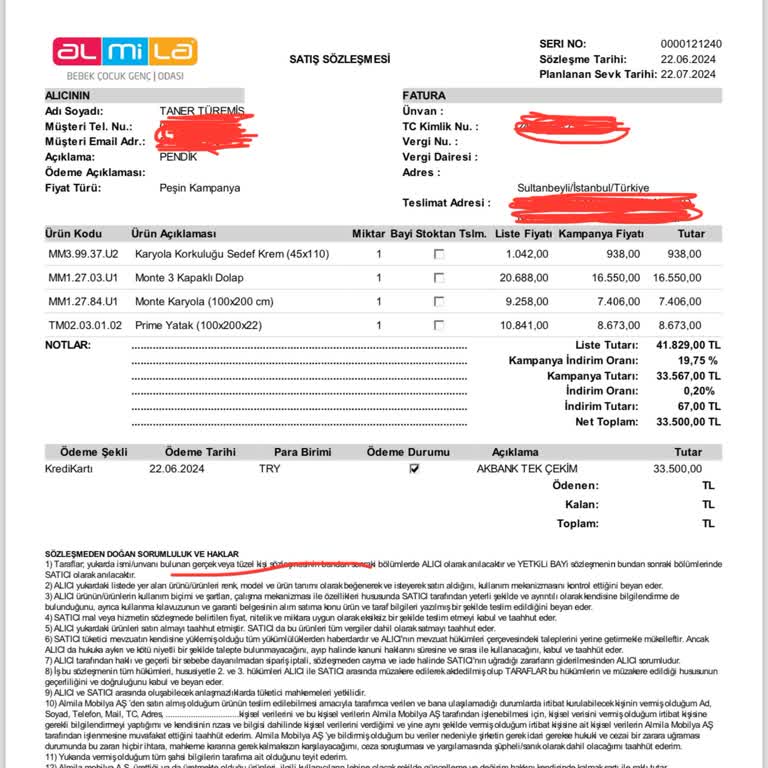 Almila Mobilya Pendik E5 Teki Şubenin Problem Çözme Becerisi